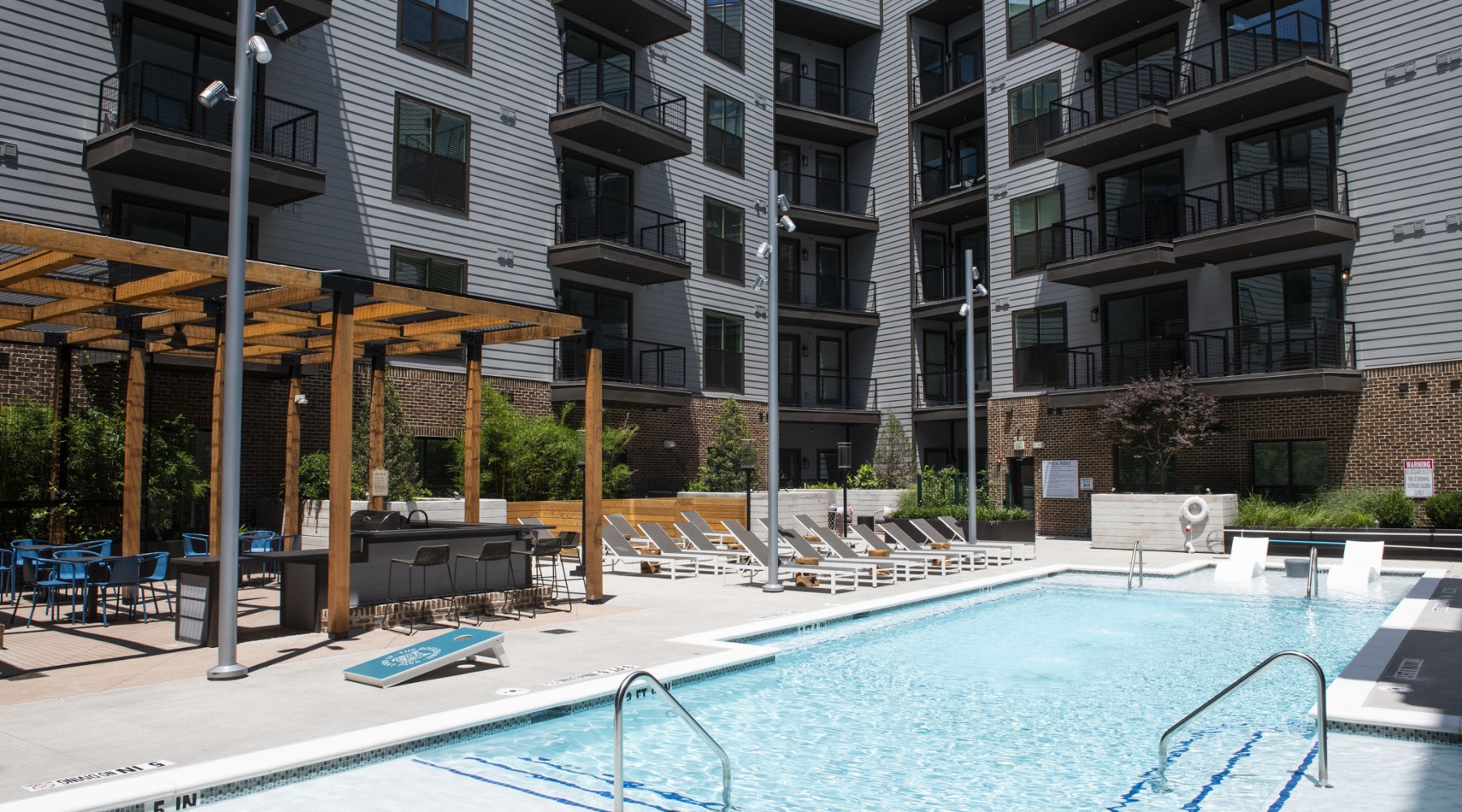 Swimming pool at The Boulevard at Grant Park new apartments in Atlanta Swimming pool at The Boulevard at Grant Park new apartments in Atlanta