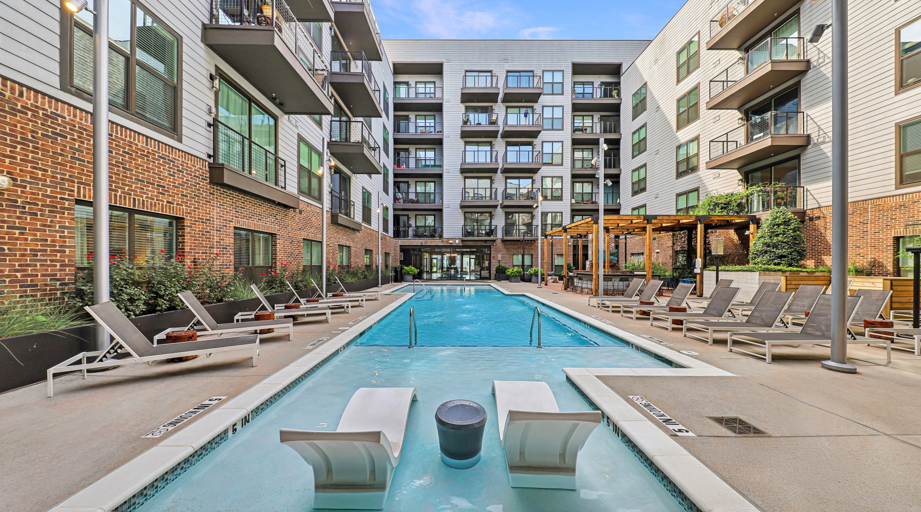Swimming pool at The Boulevard at Grant Park apartment community in Atlanta, GA