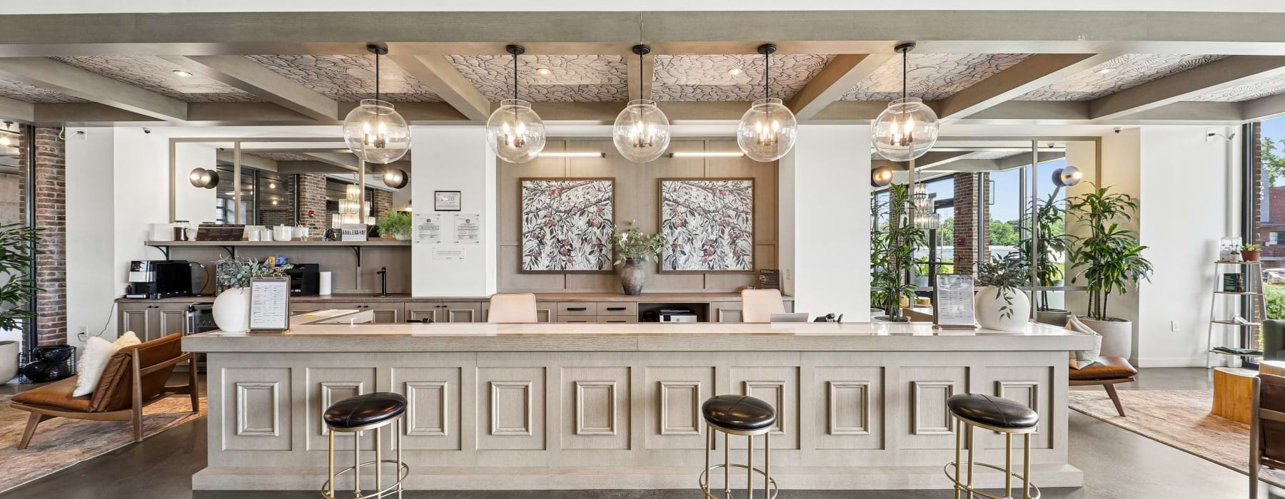 Leasing center at The Boulevard at Grant Park apartment community in Atlanta, GA