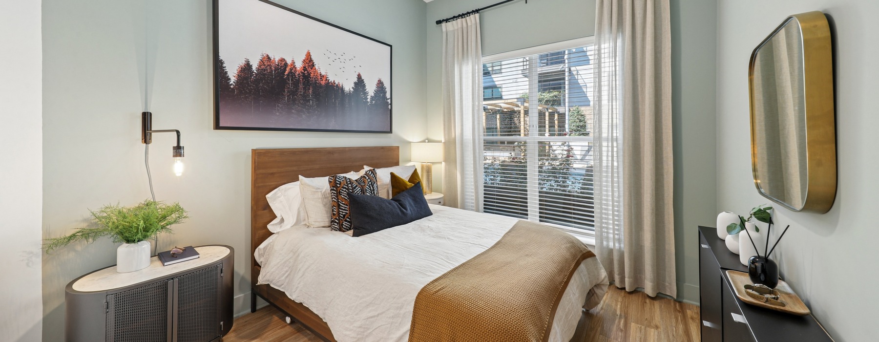 Bedroom at The Boulevard at Grant Park apartment community in Atlanta, GA